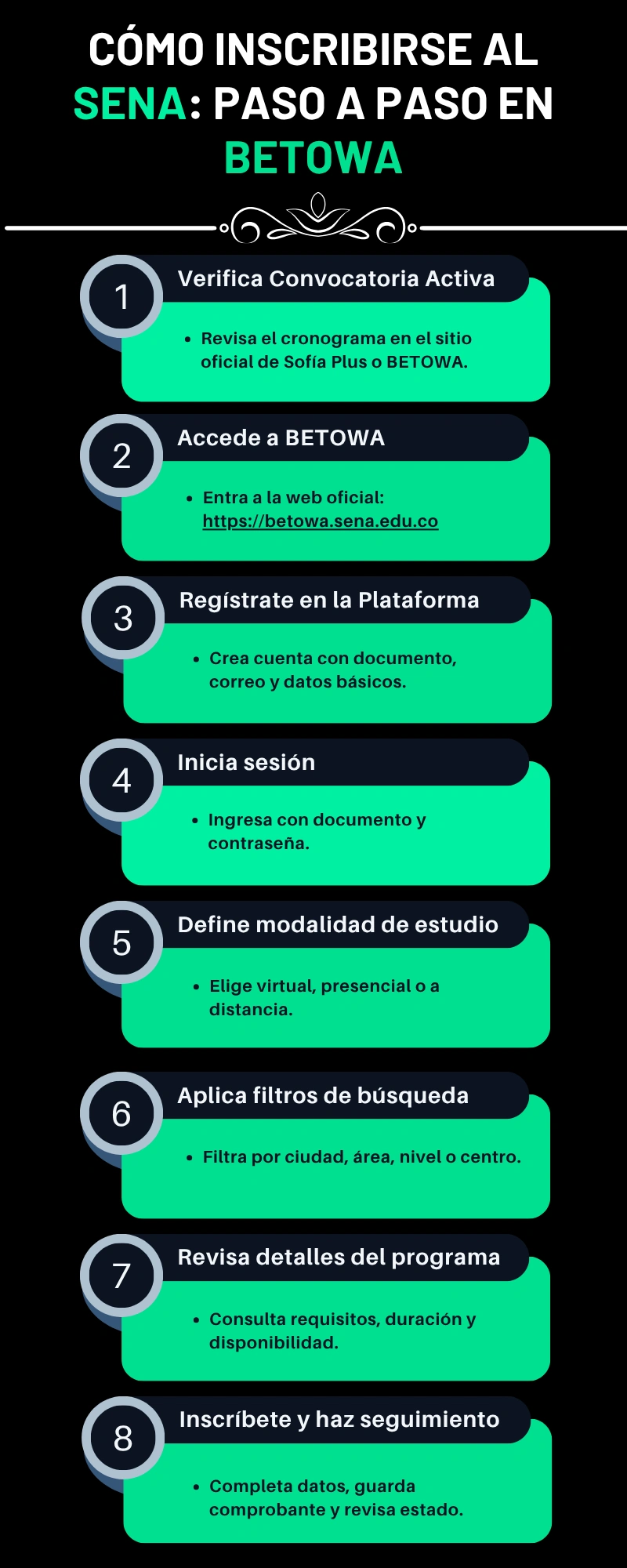 Cómo inscribirse al SENA paso a paso en BETOWA