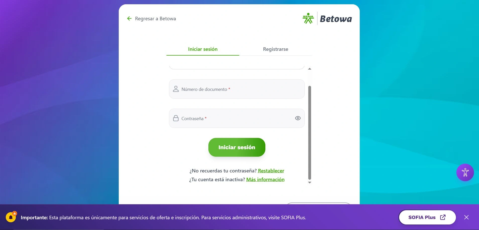 Contraseña SENA | Recuperar Acceso en Betowa y Sofía Plus [2026]
